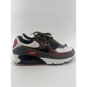 MEN AIR MAX 90 SE REMIX PACK 2020 SIZE 8 WHITE CAMO RED GREY XLNT